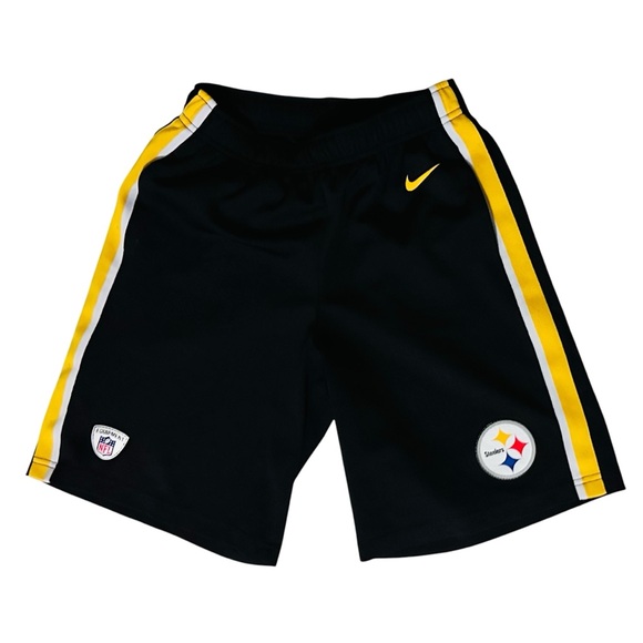 Nike Kids Pittsburgh Steelers Athletic Shorts - Picture 1 of 5